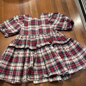 Pink Chicken Size 2T Maribelle Dress Holly Tartan